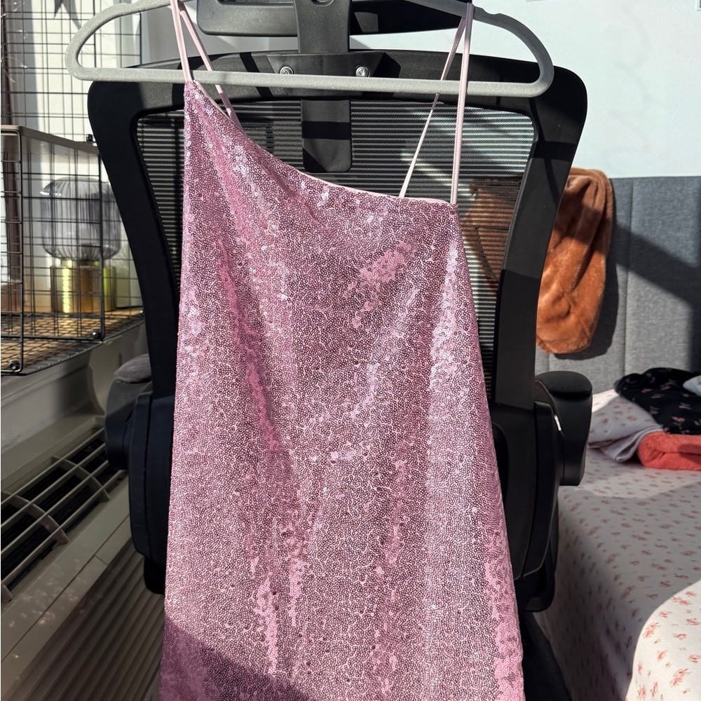 H&M Pink Sequin Mini Dress